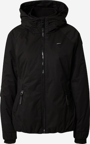 Ragwear Between-Season Jacket 'Dizzie' in Black: front