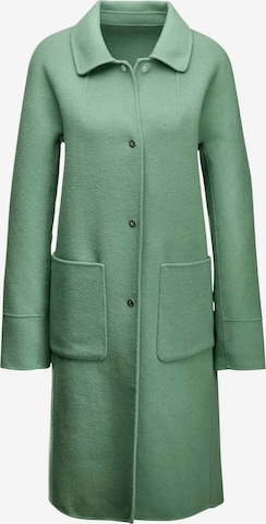 Manteau mi-saison MADELEINE en vert : devant