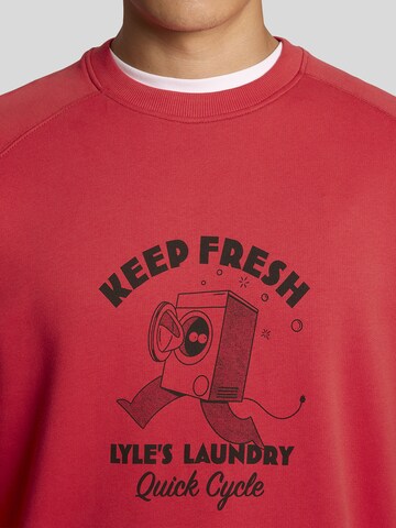 Sweat-shirt 'Keep Fresh' Lyle & Scott en rouge
