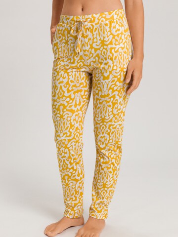 Hanro Pajama pants 'Sleep & Lounge' in Yellow: front