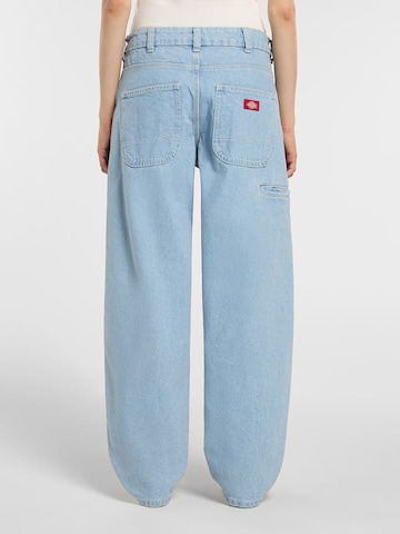 DICKIES Voľný strih Džínsy - Modrá