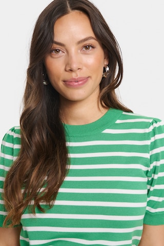 SAINT TROPEZ Sweter 'Mila' w kolorze zielony