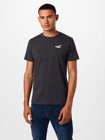 HOLLISTER - Camiseta en negro: frente