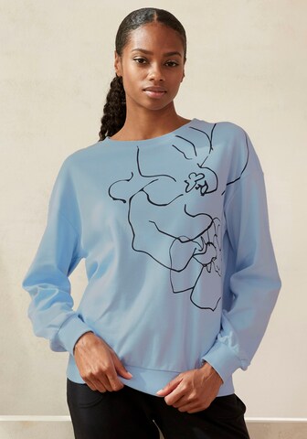 LASCANA Sweatshirt in Blue: front