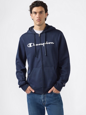 Champion Authentic Athletic Apparel Bluza rozpinana w kolorze niebieski: przód