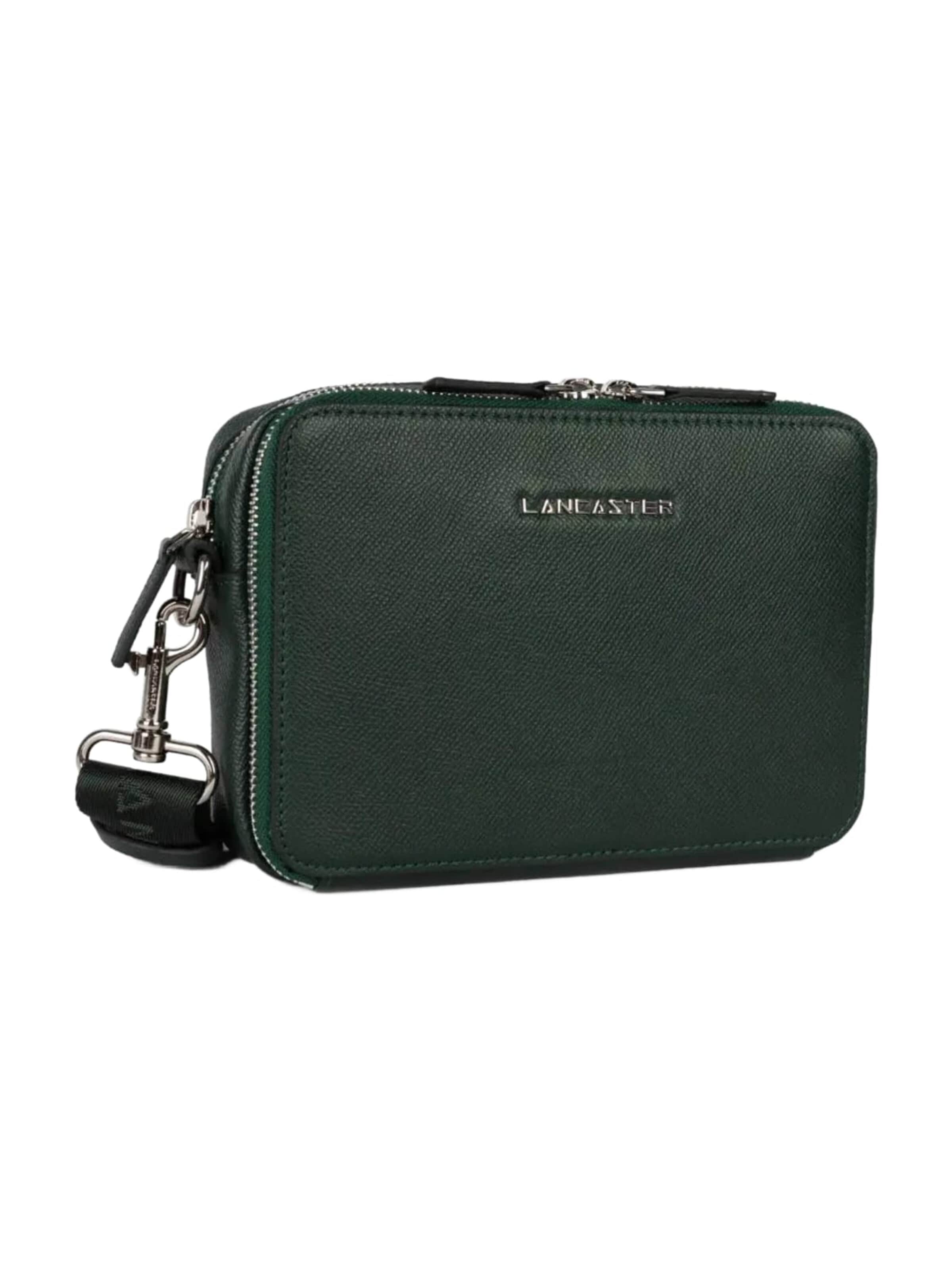 Sacs à main 'Sacoche Double Zip Delphino S Vert Foncé' LANCASTER Paris en vert