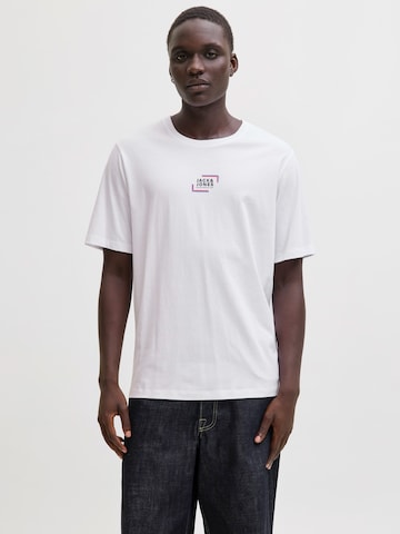 T-Shirt JACK & JONES en blanc : devant