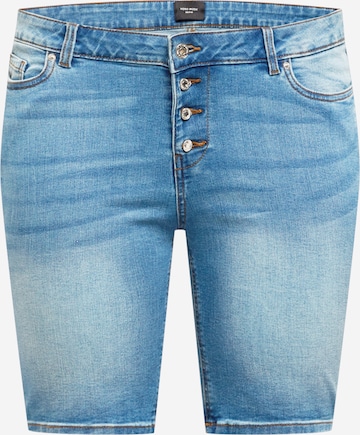 Skinny Jean 'Seven' Vero Moda Curve en bleu : devant