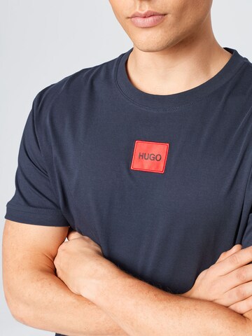 HUGO T-Shirt 'Diragolino212' in Blau