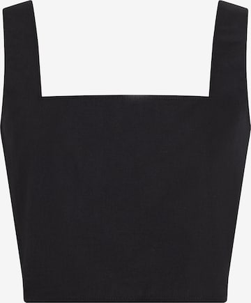 Calvin Klein Jeans - Top en negro: frente