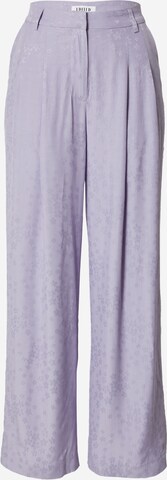 EDITED Wide Leg Bukser 'Ornella' i lilla: forside