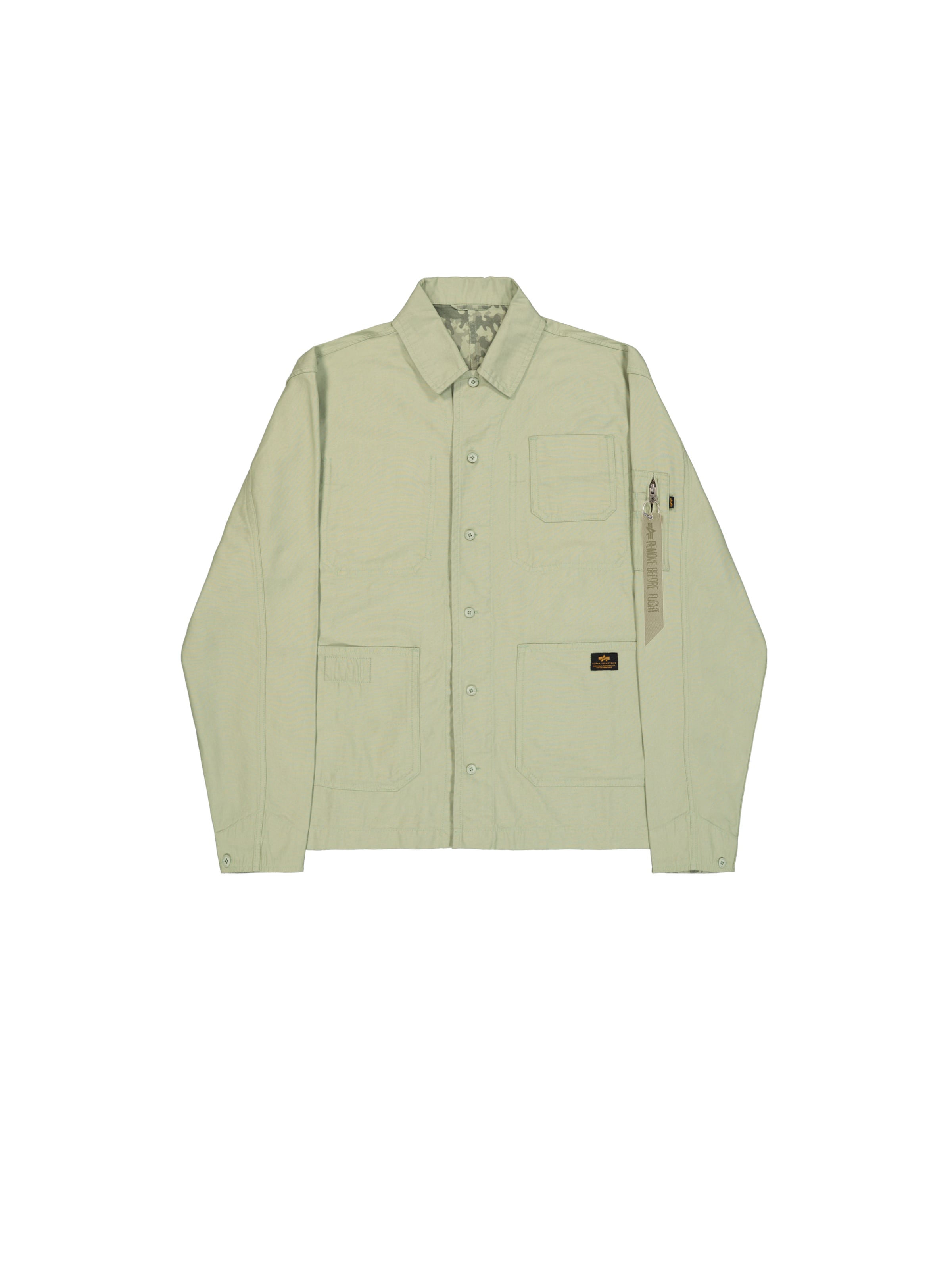 Geacă de primăvară-toamnă de la ALPHA INDUSTRIES pe verde: față