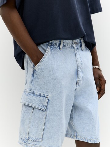 Loosefit Jeans cargo di Pull&Bear in blu