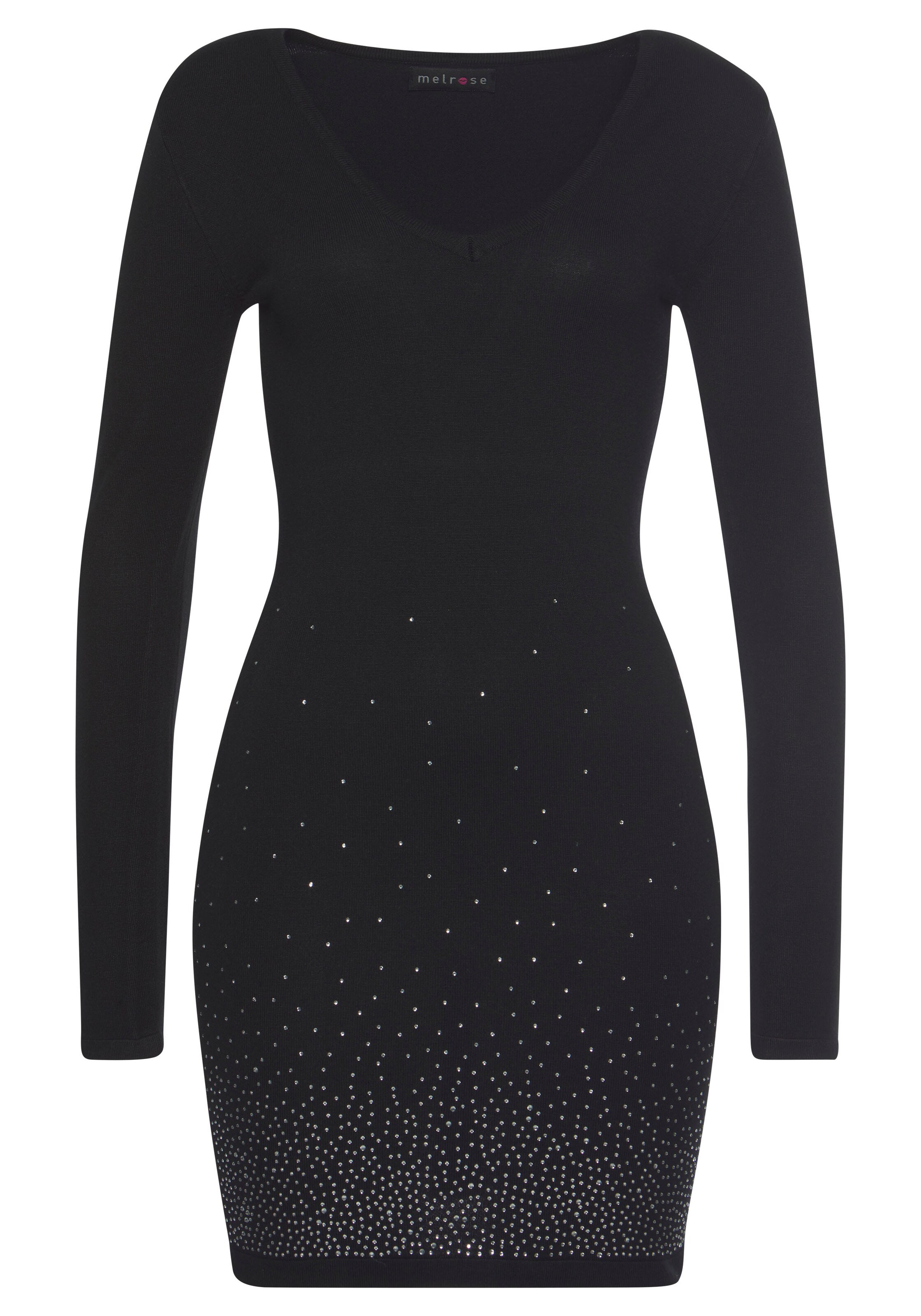 MELROSE Kleid in Schwarz: Vorderseite