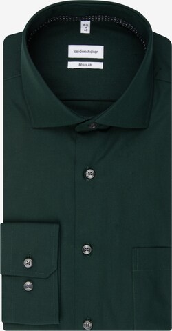 Coupe regular Chemise business SEIDENSTICKER en vert