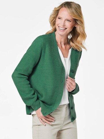 Goldner Gebreid vest in Groen: voorkant