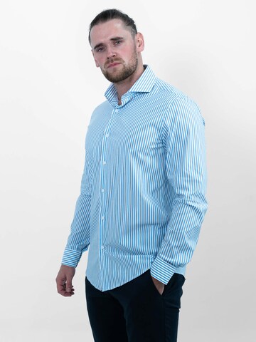 Vercate Slim Fit Businesshemd 'No. 6' in Blau