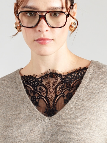 ONLY Carmakoma Knitted dress 'CARADELE' in Brown