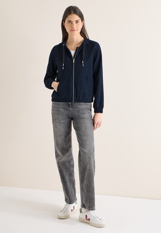 CECIL Zip-Up Hoodie in Blue