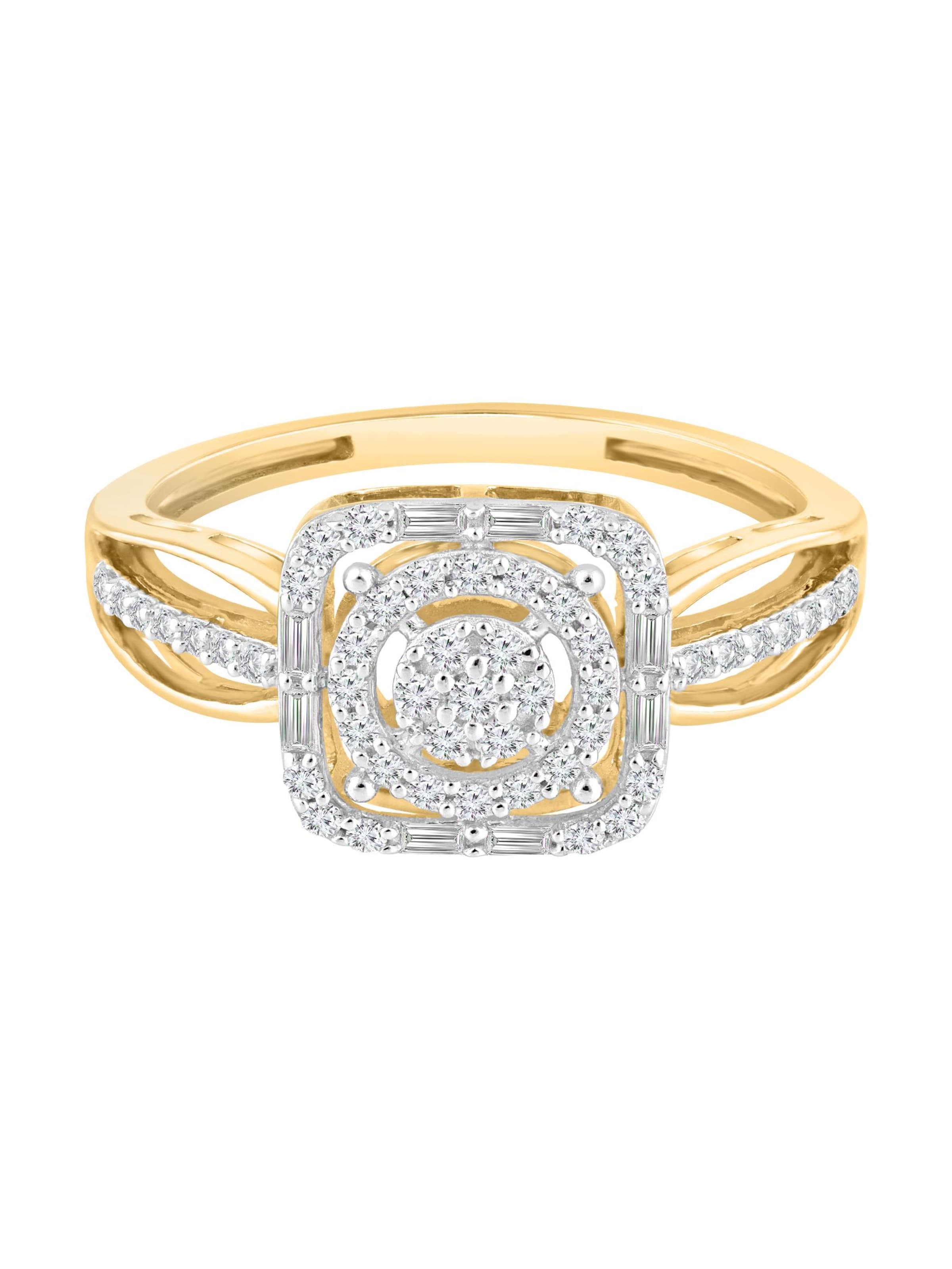 Diamant Exquis Ring in Gold: front