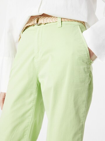 žalia ESPRIT Prigludęs „Chino“ stiliaus kelnės