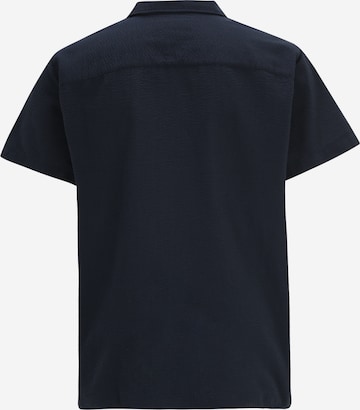 Jack & Jones Plus Regular Fit Hemd 'EASTER PALMA' in Blau