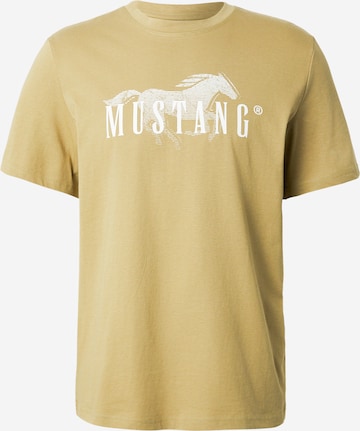 MUSTANG Majica 'Austin' | zelena barva: sprednja stran