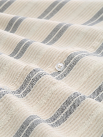 TOM TAILOR Comfort fit Button Up Shirt in Beige