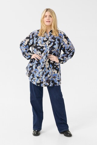 KAFFE CURVE Bluse 'Toria' in Schwarz