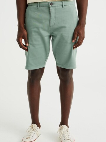 WE Fashion Slimfit Chino in Groen