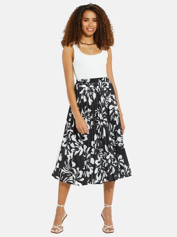 Threadbare Skirt 'Cucumber' in Black