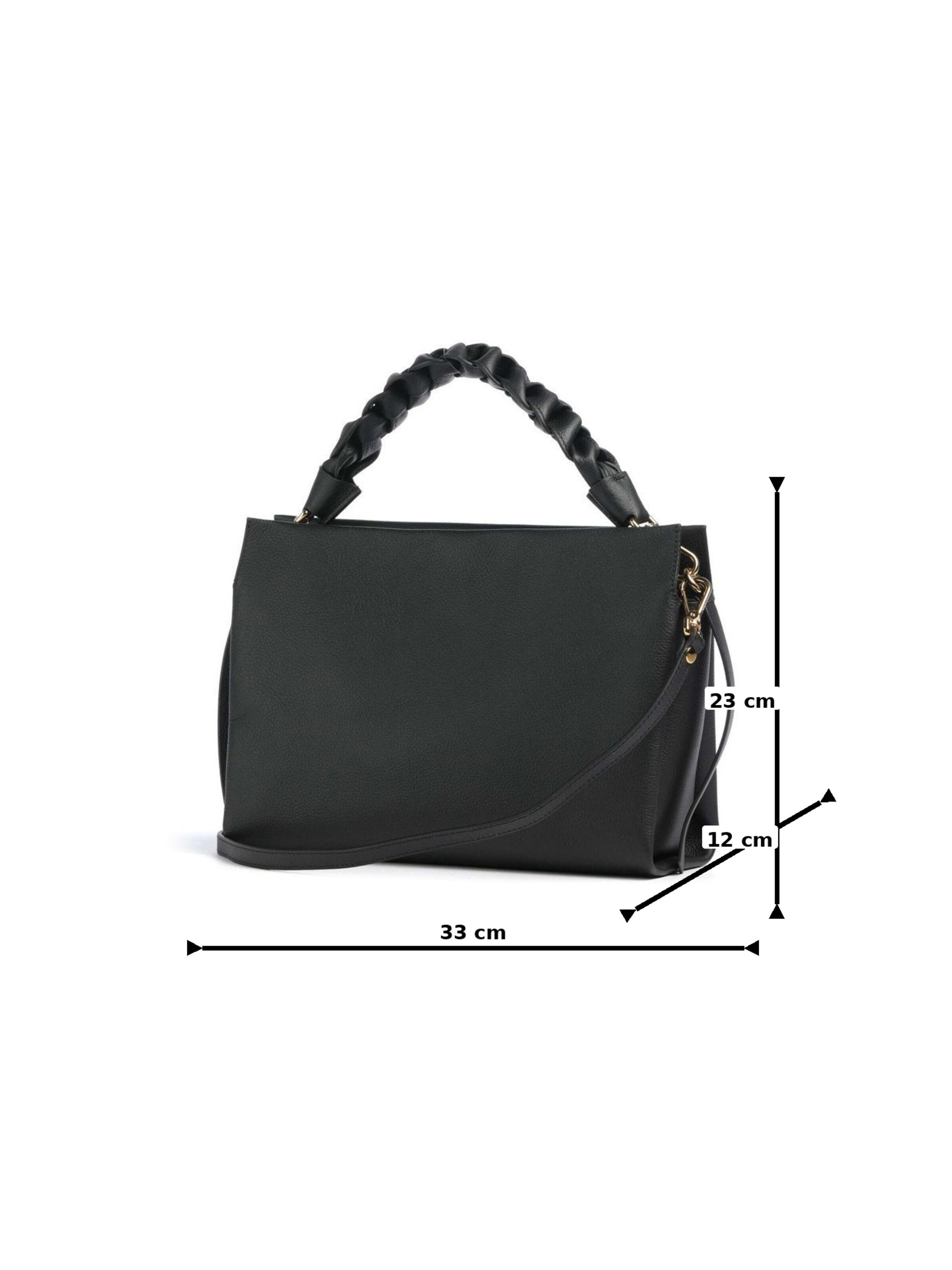 Borsa a mano 'Boheme Grana Double Shoulder Bag' di Coccinelle in nero