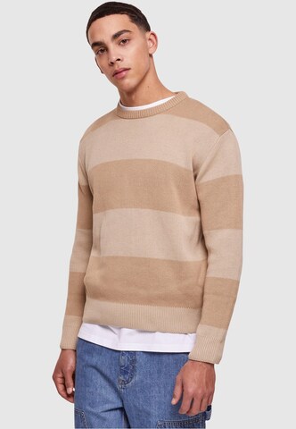 Pull-over Urban Classics en beige : devant