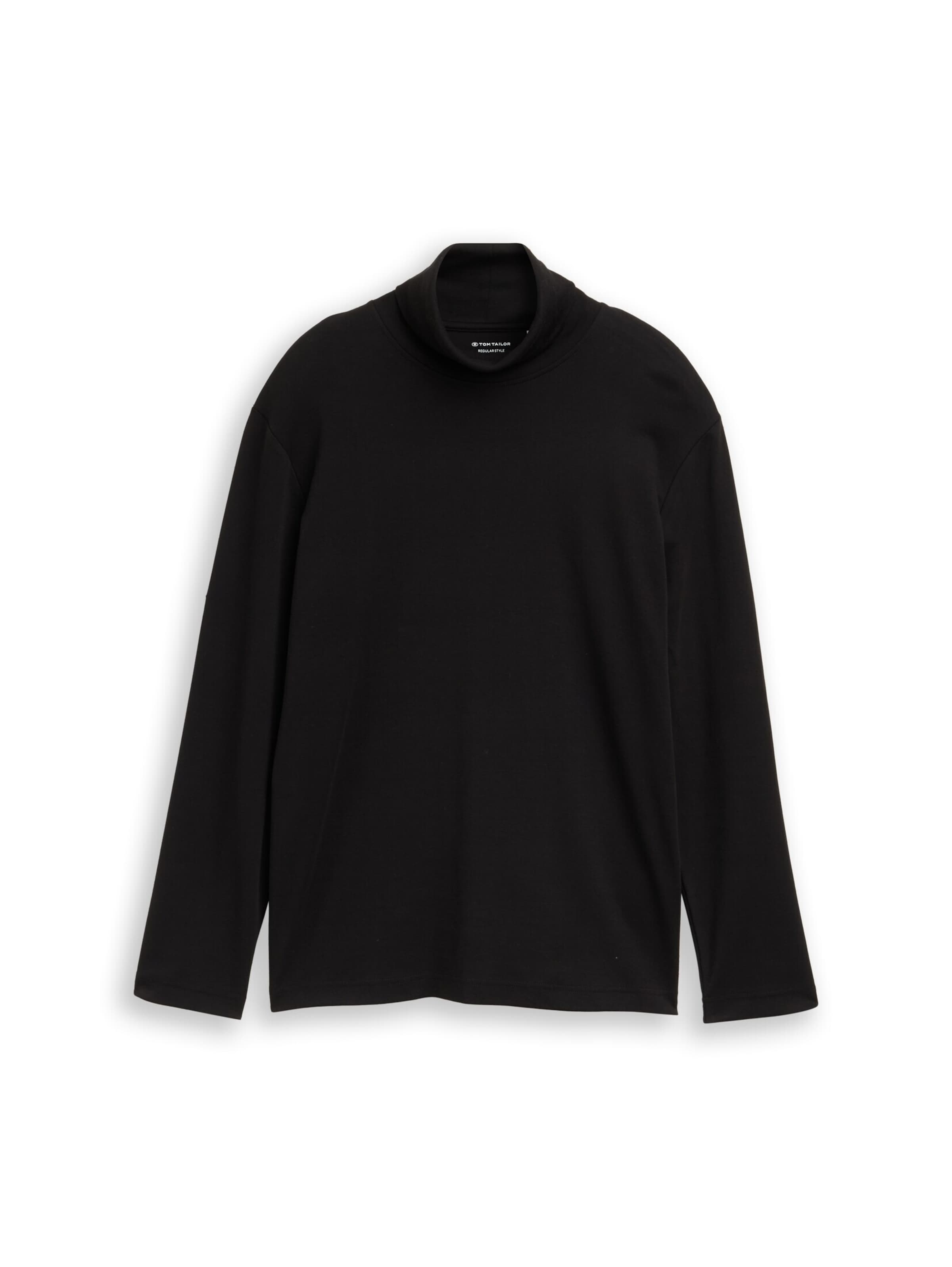TOM TAILOR Shirt in Black: front