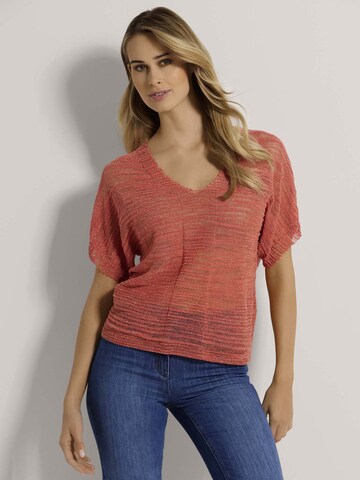MADELEINE Pullover in Orange: Vorderseite