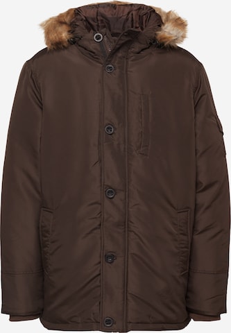 BURTON MENSWEAR LONDON Зимняя куртка в Коричневый: спереди