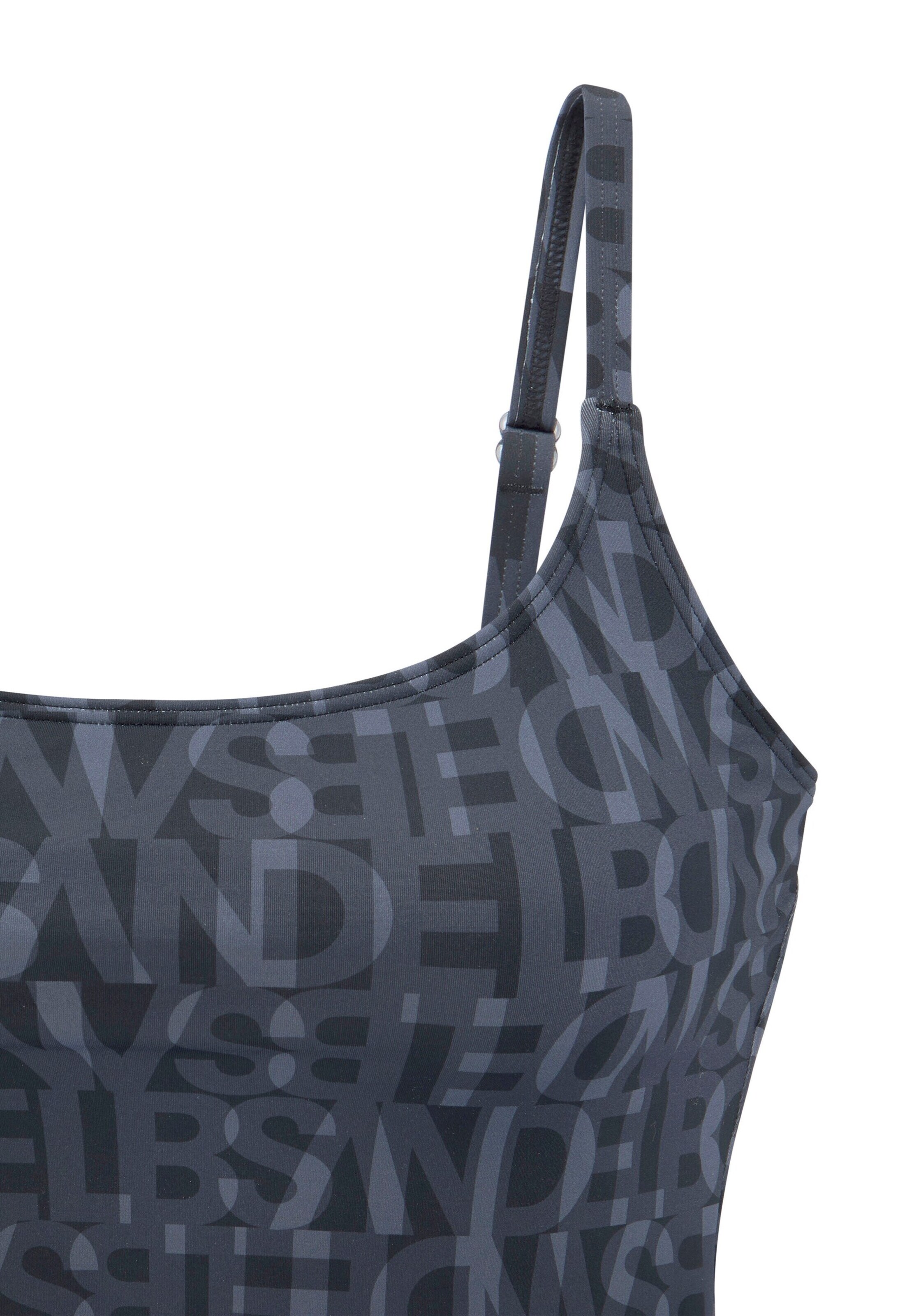 ElbsandBustier Tankini top - siva boja