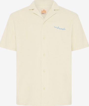 BLEND - Regular Fit Camisa 'BHBasti' em bege: frente