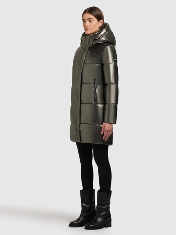 Manteau d’hiver ' Haya Shiny-YM ' khujo en marron