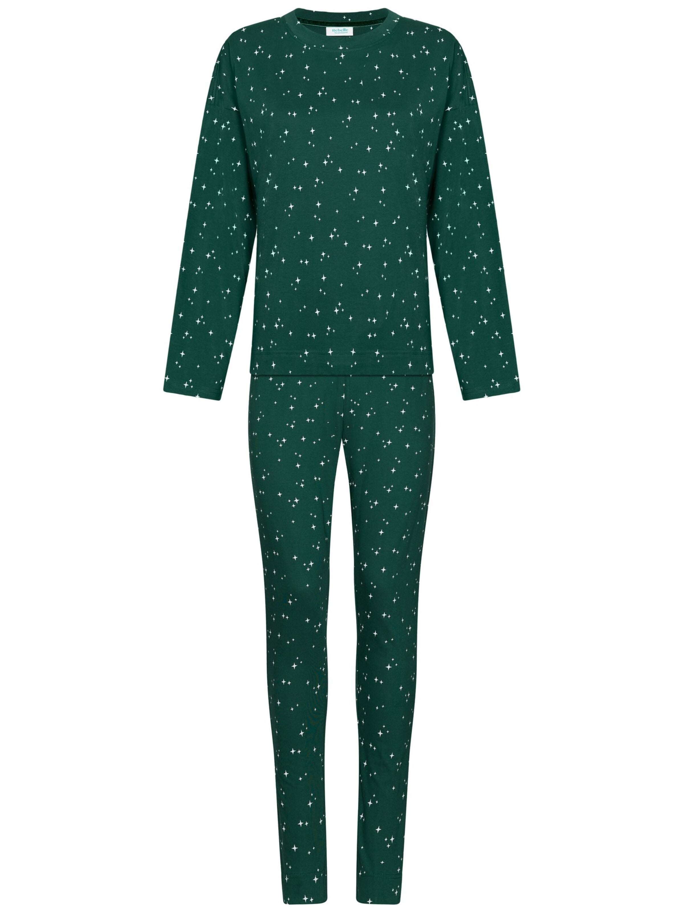 Rebelle Pajama 'Cozy' in Green