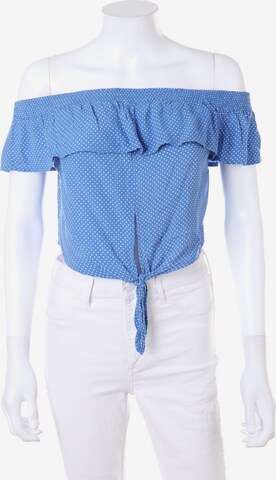 Tally Weijl Carmen-Bluse M in Blau: predná strana