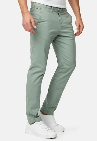 INDICODE JEANS Regular Chino Pants ' Wasling ' in Green