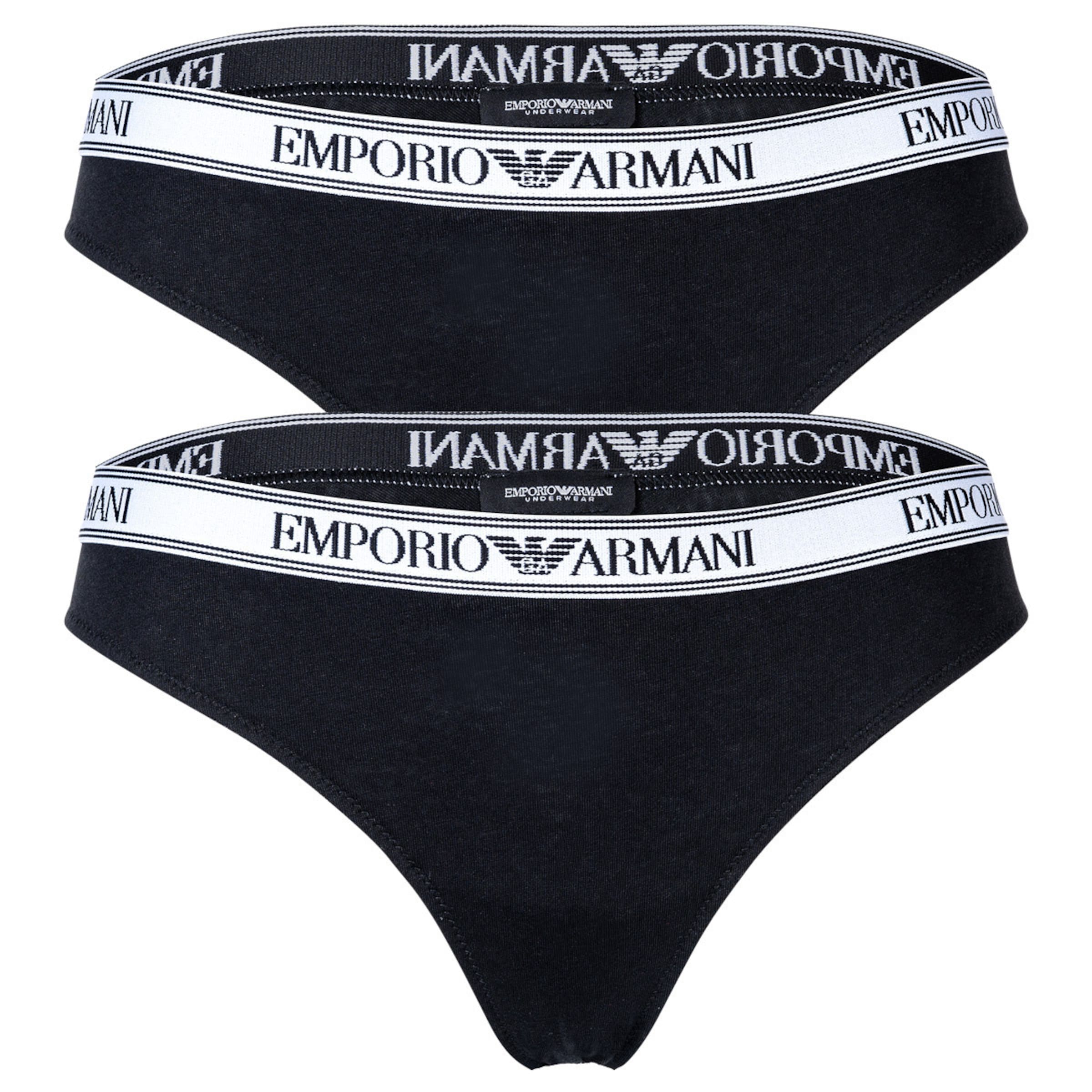 Slip di Emporio Armani in nero: frontale