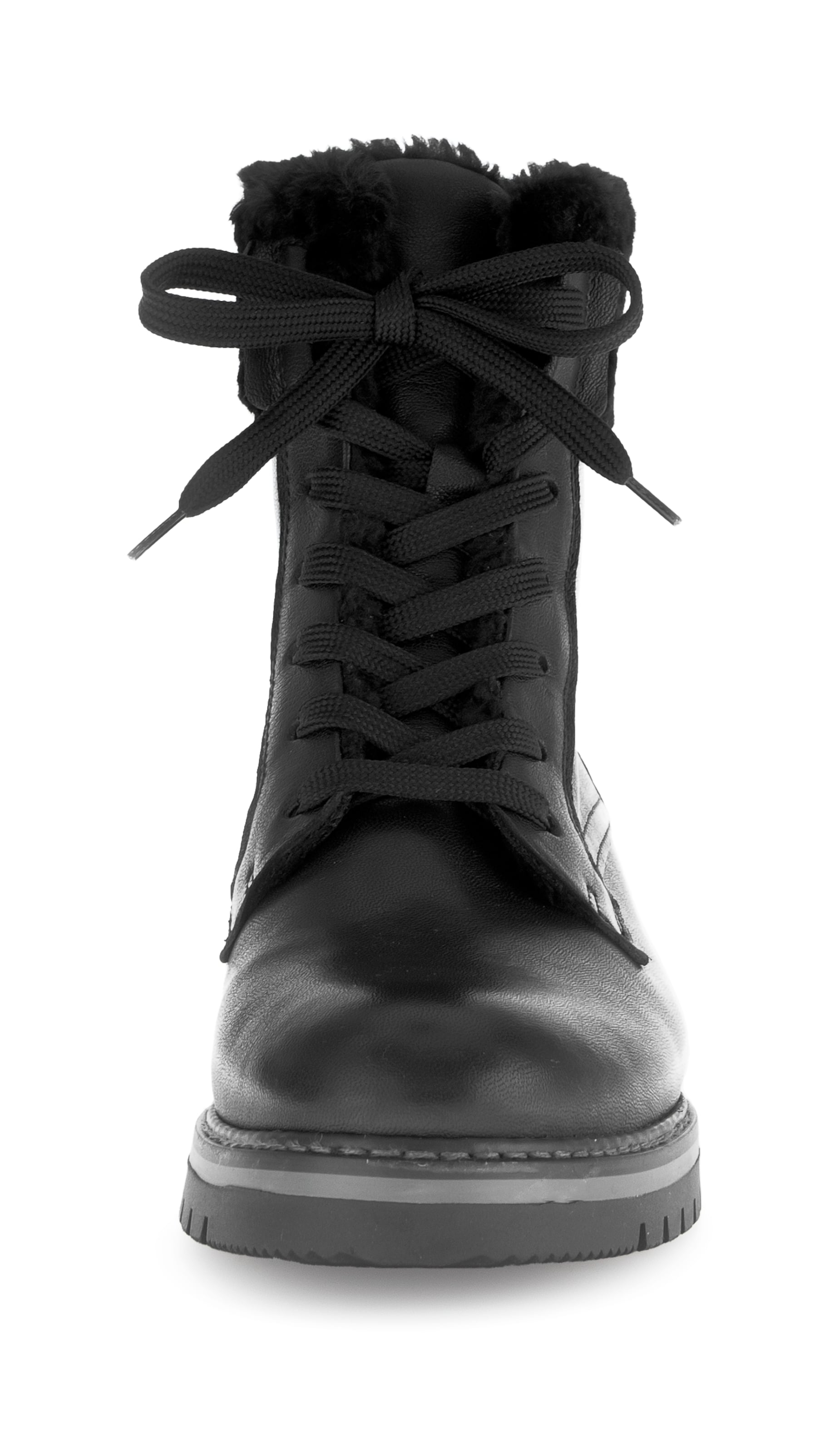 GABOR Lace-Up Ankle Boots in Black