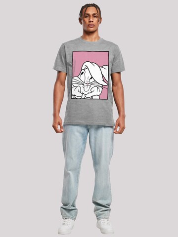 F4NT4STIC Shirt 'Looney Tunes Bugs Bunny Adore' in Grau