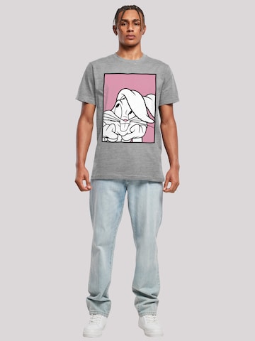 F4NT4STIC Shirt 'Looney Tunes Bugs Bunny Adore' in Grau