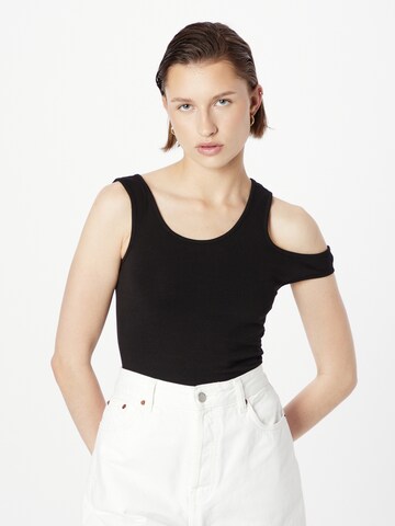 WEEKDAY Top 'Zari' in Black: front