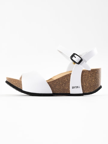 Bayton Sandal 'Maya' in White: front