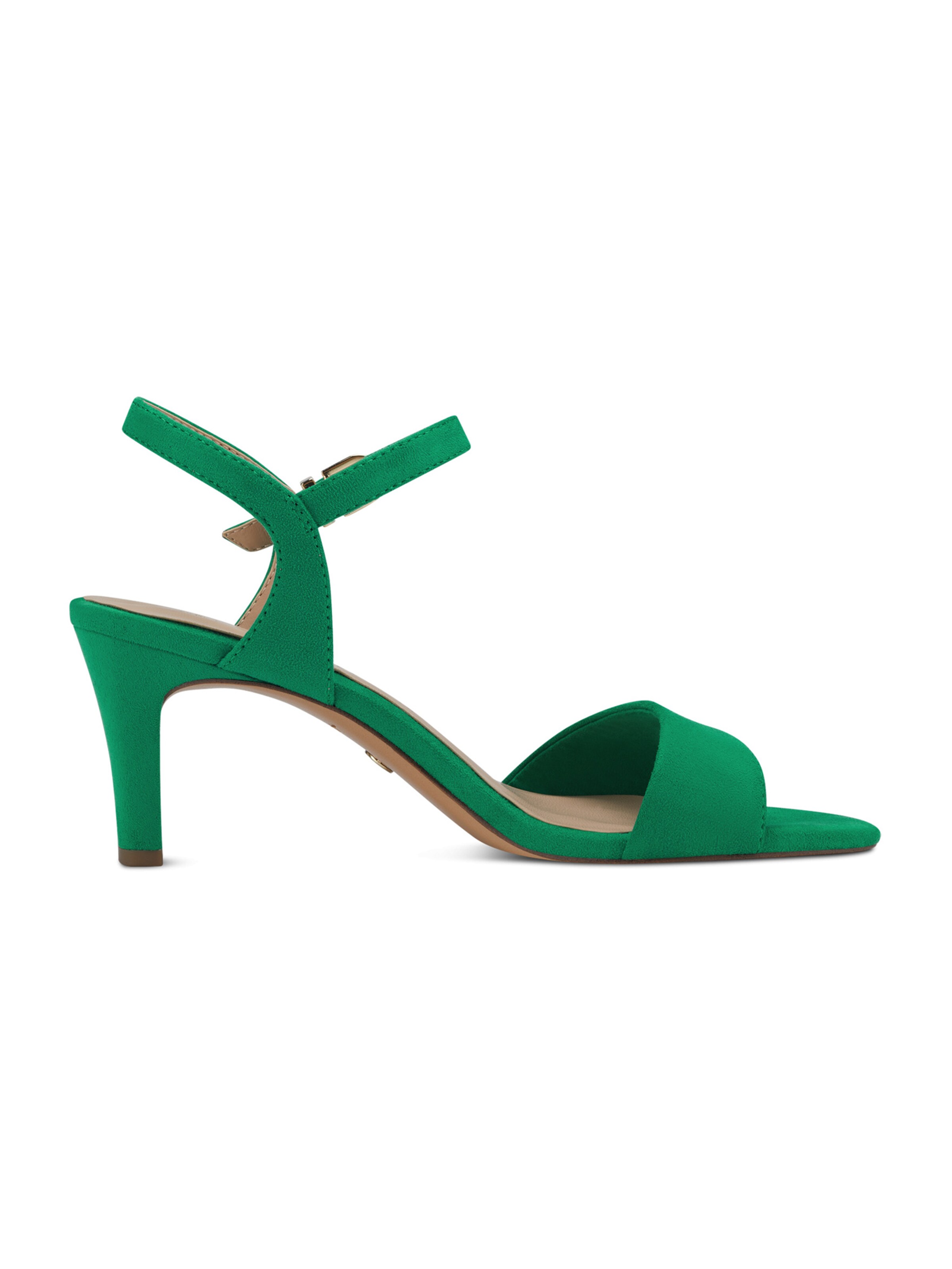 žalia Tamaris Basutės su dirželiais