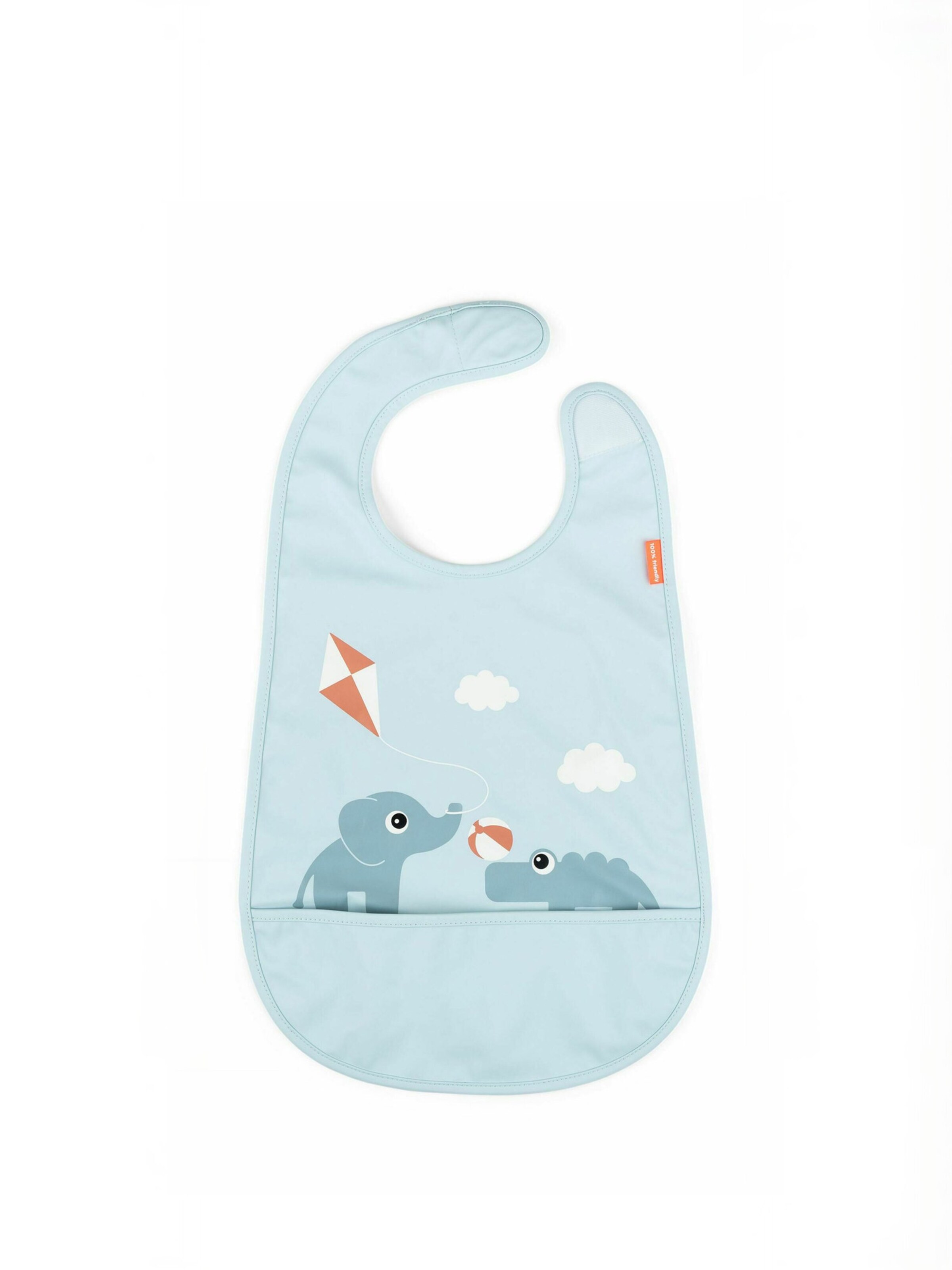Done by Deer - Babete ' Playground ' em azul: frente